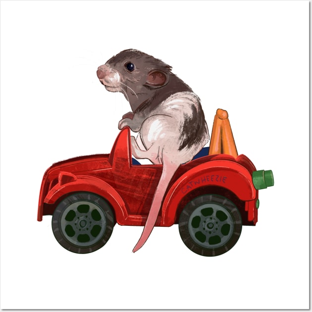 Rat Truck Wall Art by Catwheezie